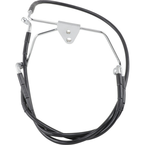 Brake Line - Front - Black - +10" - FLH '96-'07