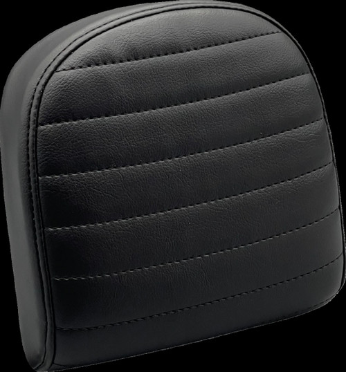 Sissy Bar Pad - Small - Pleated - Dull Black