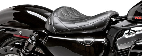 Bare Bones Solo Seat - Diamond Stitch - Black - XL '04-'22