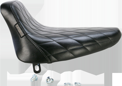 Bare Bones Solo Seat - Diamond Stitch - Black - Softail '84-'99