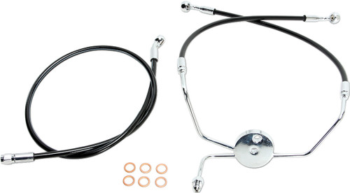 LINE BRAKE FRONT XR BLK 17415085