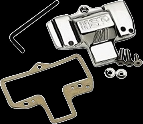Mikuni Carburetor Top Cover with Logo - Chrome