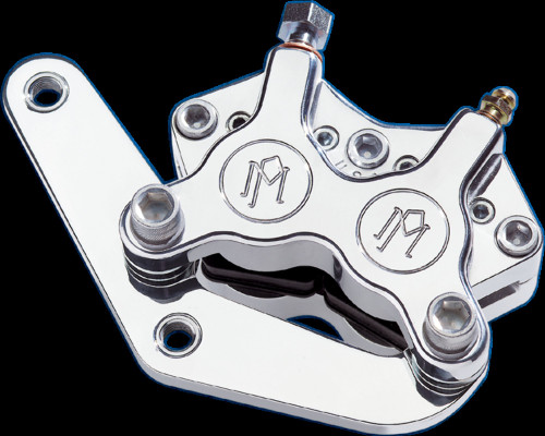 Performance Machine Single Disc Caliper - Front - Polished 87-99