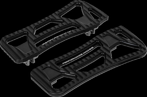Performance Machine Drifter Floorboards - Rider - Black Ops - FL