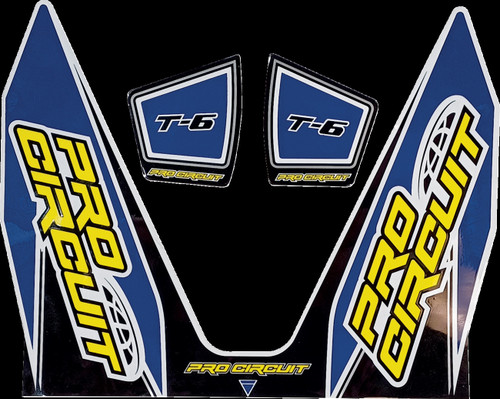 PRO CIRCUIT T-6 Exhaust Decals - Dark Blue