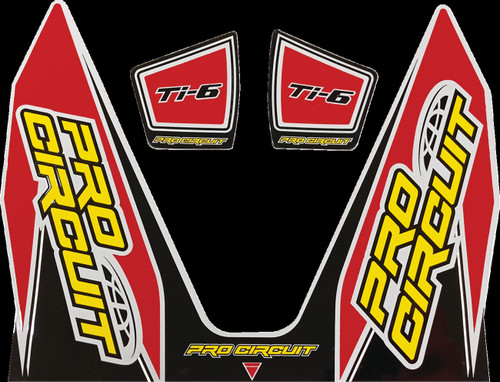 Pro Circuit Ti-6 Decal - Red