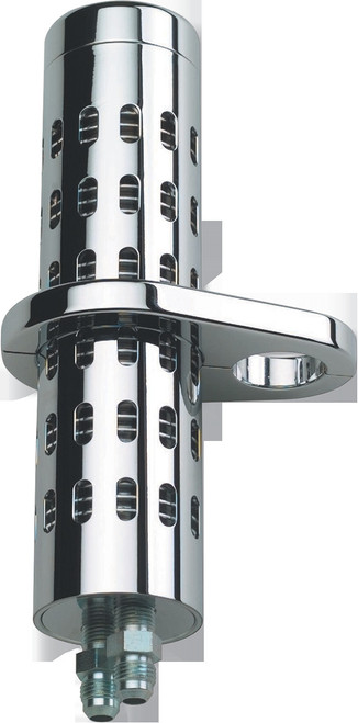Oil Cooler Kit - No Gauge - Chrome - 1" - 1-1/4"
