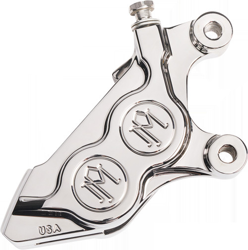 Performance Machine 4-Piston Caliper - Chrome - Right Front