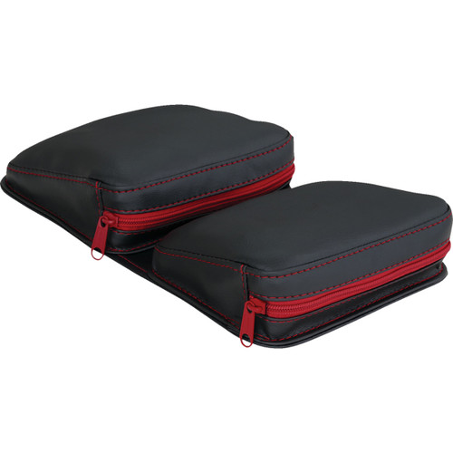 Show Chrome Kaliber Dashboard Pouch - Black with Red Zipper