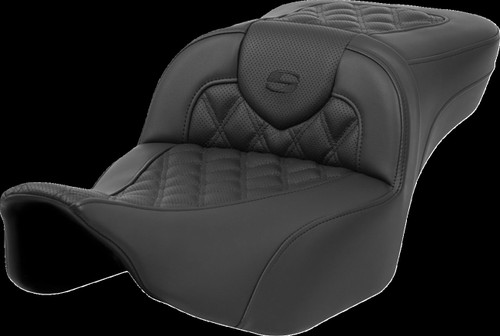 Saddlemen Seat Roadsofa Ls Ext Rch W/Br White Stitch