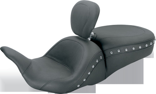 Lowdown Seat with Driver Backrest - Chrome Studded 8010605