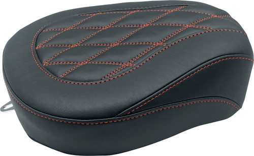 Wide Tripper? Passenger Seat - Black w/ American Beauty Red Stitching