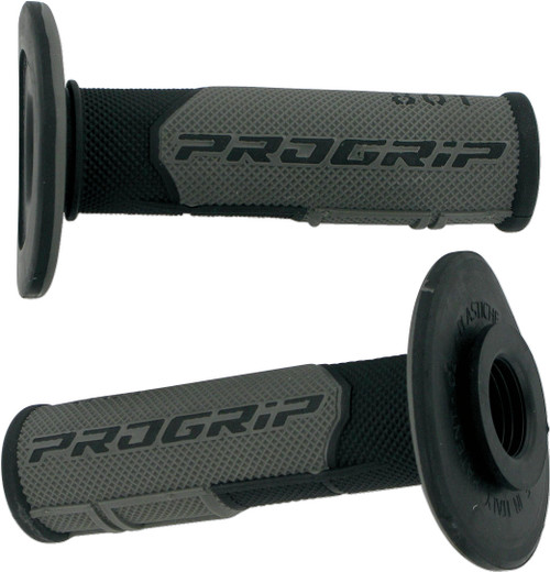 801 Hybrid Duo-Density Cross Grips - Black/Gray
