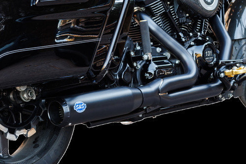 Exhaust 2:1 Qualifier Race Only Black M8 Touring 2017+
