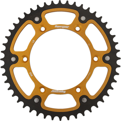 SUPERSPROX Stealth Rear Sprocket - 48 Tooth - Gold - Suzuki - 10' - 11' RMX 450 X