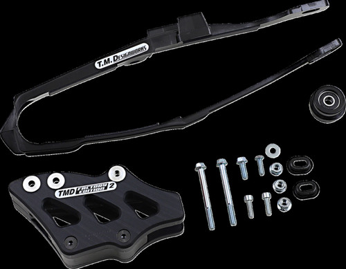 T.M. Designwork Chain Guide and Slider Kit  Black Honda 18' 19' CRF250R/X 12311339