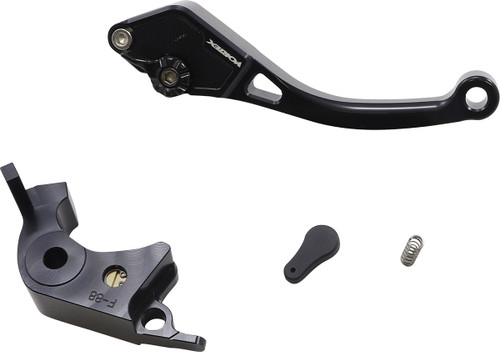 Vortex Race Short Brake Lever - '06-'19 Kawasaki 1400 GTR/KZ 750 R Gpz/Ninja/Z 1000/Z 750R/ZG1400 Concours 14/ZX 636R Ninja/ZX-14 ZZR 1400 - Black