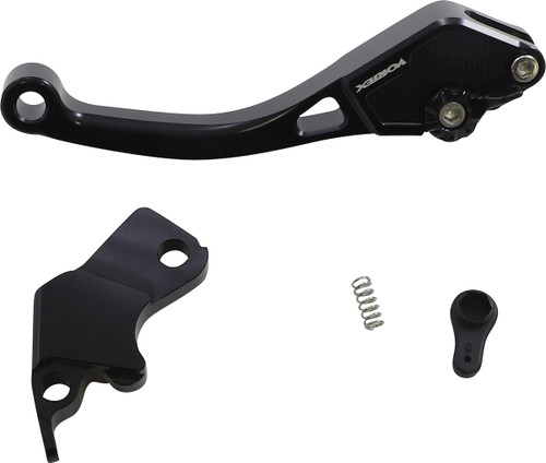 Vortex Race Short Clutch Lever - '98-'10 Suzuki GSX 600F Katana/750F/ SV 650/A/S/SA/ V-Strom 650/ABS - Black
