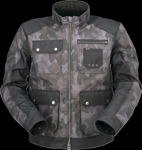 Jckt Txt Camo Gry/Blk Md