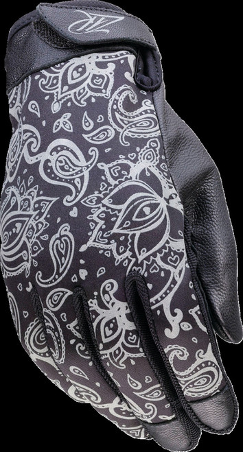 Glove Wm Reflectiv Blk Md