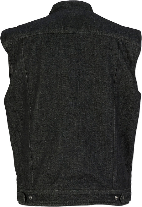 Vest Denim Blk 2X