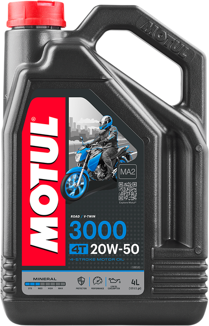 3000 Mineral 4T Engine Oil - 20W-50 - 1 U.S. gal.