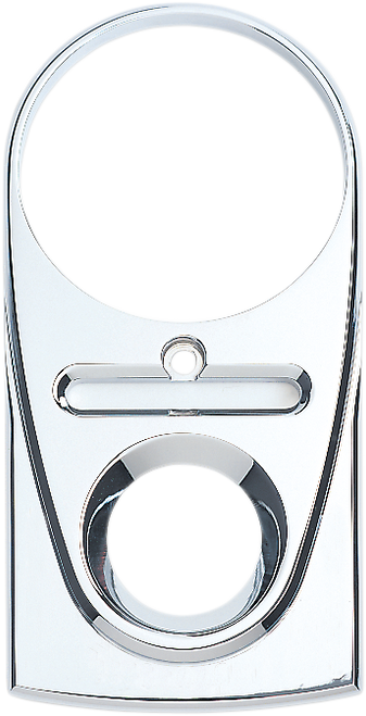 Tear Drop Upper Dash Cover - Smooth - Chrome