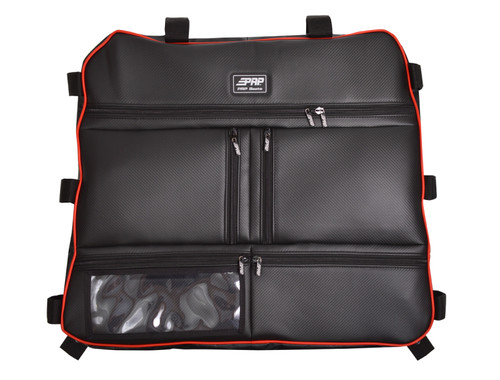 PRP Interior Storage Solutions for Polaris RZR Overhead Bag - Carbon Fiber/Red