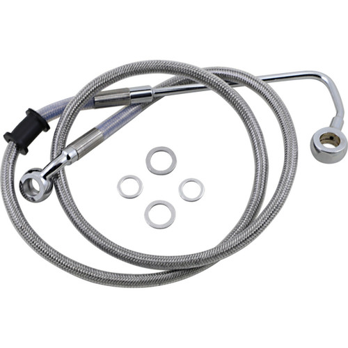 Brake Line - +6" - Stainless Steel - '15-'17 Softail 17415779