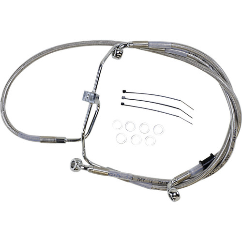Brake Line - +8" - Stainless Steel - FXDF '08-'17