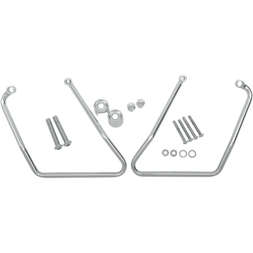 Drag Specialties Chrome Saddlebag Support Brackets - XL '94-'03