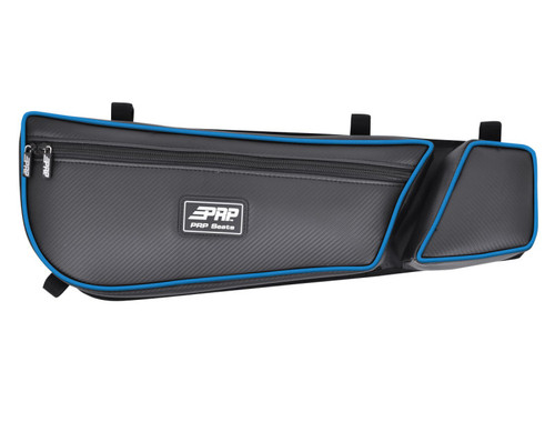PRP Door Bags with Knee Pads For Can-Am Maverick X3 - Black/Blue