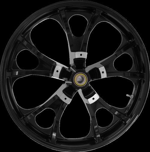 Wheel Front Largo 3D Dual Disc W/O Abs Black 21" 08-23 Tour