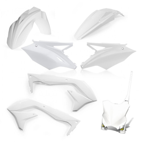 Cycra 5-Piece Replacement Kit Kawasaki - White