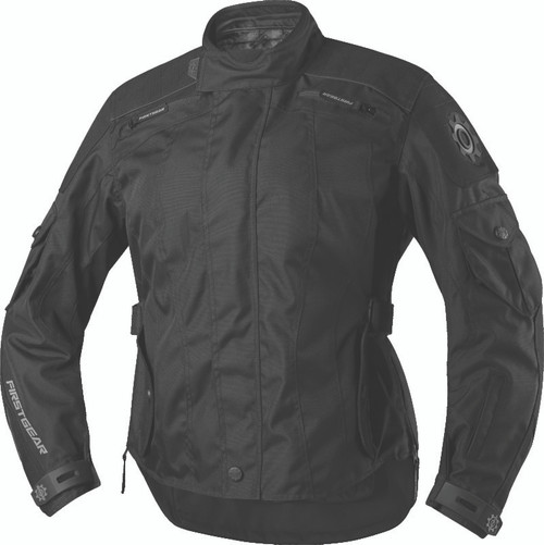 First Gear Voyage Jacket Black/Grey Womens