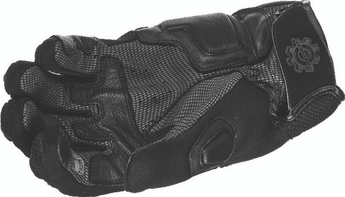 First Gear Rush Air Glove Black Small-Poly stretch mesh