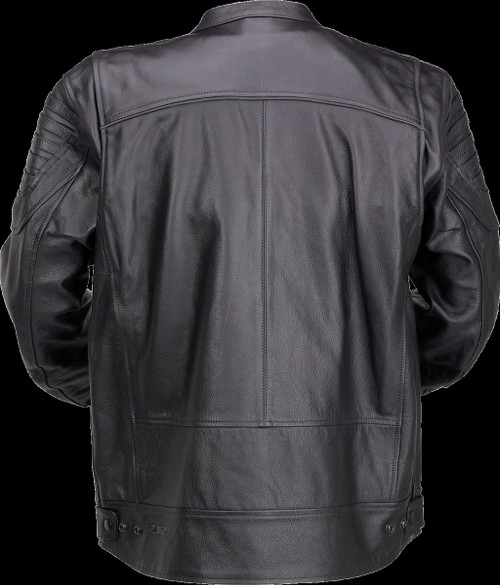 Z1R Widower Leather Jacket - Black - 3XL
