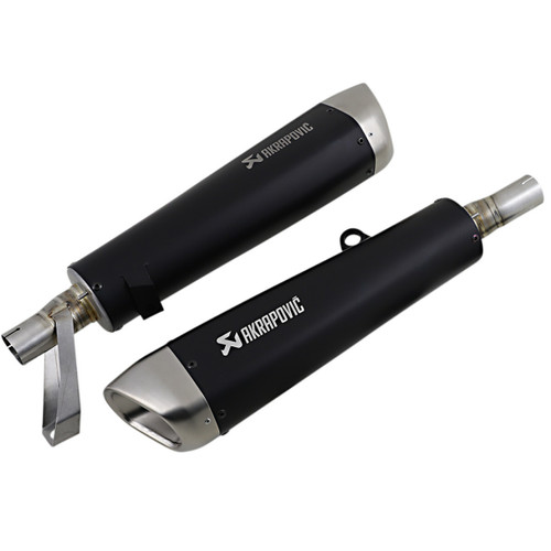 AKRAPOVIC Street Twin Mufflers - Titanium