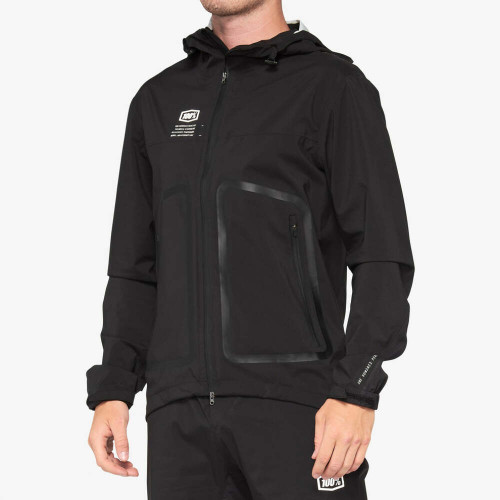 100% Hydromatic Jacket- Black- SM