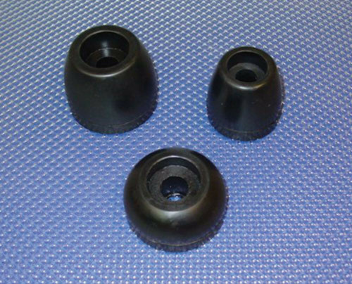 Yates Rubber Roller End Cap 1/2" Bore (1-3/4" X 2-1/2") 220-4