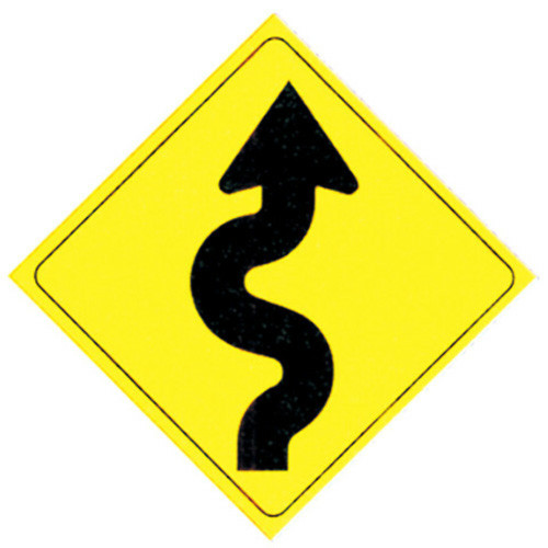 Voss Signs Yellow .050 Plastic Reflective Sign 12" 501WTA