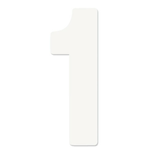 Factory Effex Fx 2015 Numbers Pro 4" White 1 22372