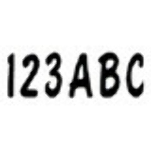 Hardline 3" Letter & Number Kit Solid Black BLK200EC