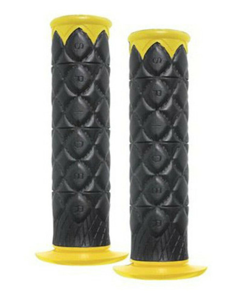 Diamond Spider Slt Yellow W/Black Diamonds 7/8" Grips SLT-Y/B