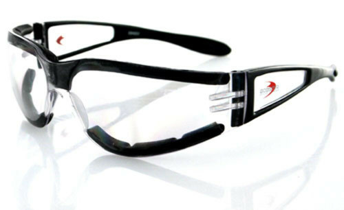 Balboa Shield Ii Sunglass Black Frame Clear Lens ESH203
