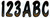Hardline 3" Letter & Number Kit Beige /Black BRBKG200