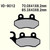 Vesrah Semi-Metallic Brake Pads Vd-9012 VD-9012