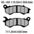 Vesrah Brake Pads (Vd-180) VD-180
