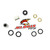 All Balls Racing All Balls Shock Bearing - Bushing Kit Honda 21-0004