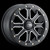Itp Tires Itp Inertia Whl 15X7, 4/156-5+2 (+40Mm) Matte Black/Machined 1522530727B